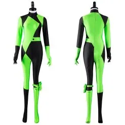 Kim Possible Shego Adult Jumpsuit Halloween Carnival Suit Outfits Cosplay Costume -Cosplay Sales Store 816814149c0558afd17051cfc48232e2