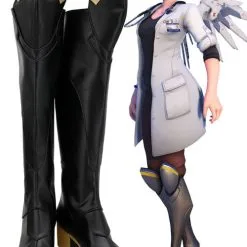 OW Overwatch Mercy Angela Dr. Ziegler Skin Cosplay Shoes