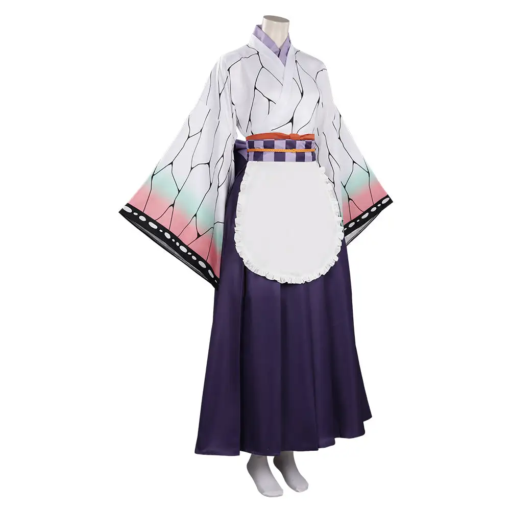 Kochou Shinobu Cosplay Costume Maid Dress Outfits Halloween Carnival Suit 5 Kochou Shinobu Cosplay Costume Maid Dress Outfits Halloween Carnival Suit - Image 5