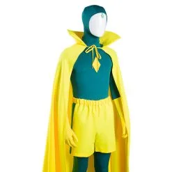 WandaVision Vision Jumpsuit Cloak Outfits Halloween Carnival Suit Cosplay Costume -Cosplay Sales Store 9b8374dc7ade88da8912f490e0fe5f2f