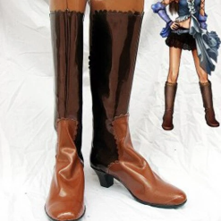 Final Fantasy XII Lenne Cosplay Boots Shoes Brown
