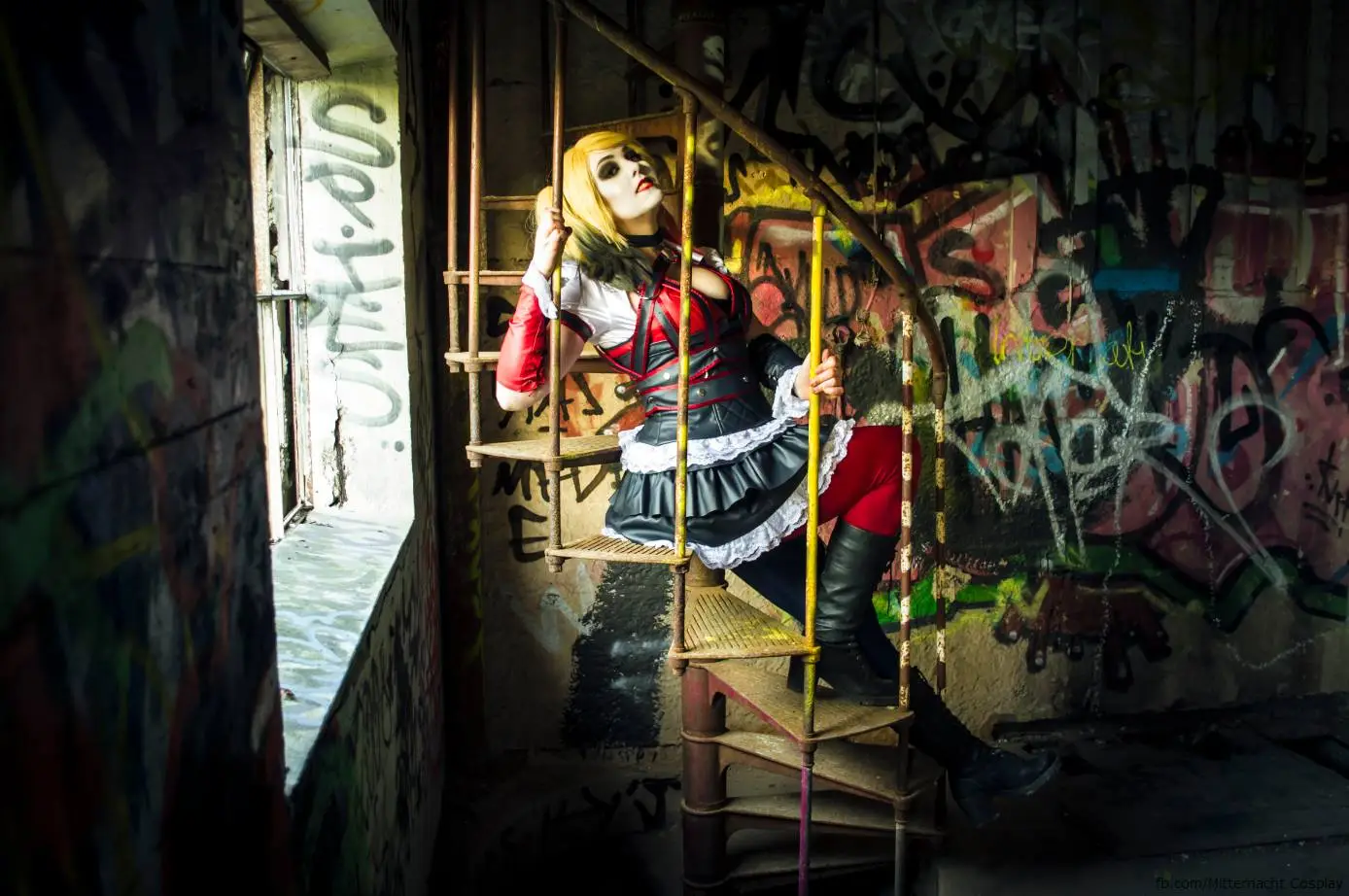 Batman: Arkham Knight Harley Quinn Dress Cosplay Costume 13 Batman: Arkham Knight Harley Quinn Dress Cosplay Costume - Image 13