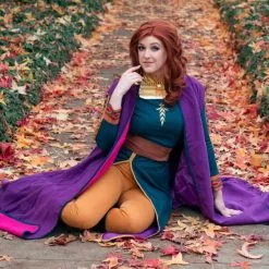 Frozen 2 ANNA Outfit Halloween Carnival Suit Cosplay Costume 28 Frozen 2 ANNA Outfit Halloween Carnival Suit Cosplay Costume -Cosplay Sales Store QG7A8105 scaled