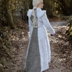 Game Of Thrones Daenerys Season 7 E6 Targaryen Outfit Dragonstone Snow Dress Cosplay Costume 24 Game Of Thrones Daenerys Season 7 E6 Targaryen Outfit Dragonstone Snow Dress Cosplay Costume -Cosplay Sales Store QQ 20210222150109