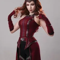 Wandavision Scarlet Witch Cosplay Costume Mask Outfits Halloween Carnival Suit -Cosplay Sales Store WD1