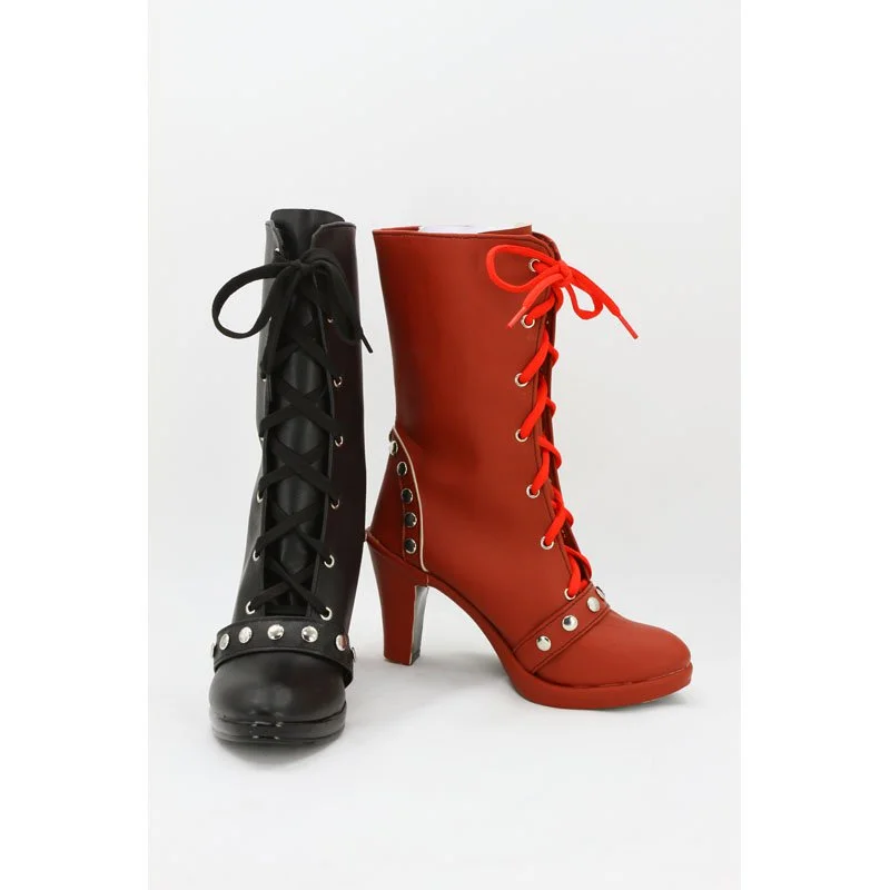 Batman Arkham Knight Harley Quinn Boots Cosplay Shoes 4 Batman Arkham Knight Harley Quinn Boots Cosplay Shoes - Image 4
