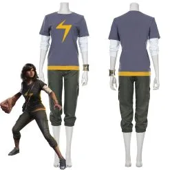 Avengers-Ms. Marvel Kamala Khan Outfits Halloween Carnival Suit Cosplay Costume