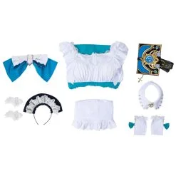 Genshin Impact Barbara Maid Dress Outfits Halloween Carnival Suit Cosplay Costume -Cosplay Sales Store c52378b86fc3280a8797152b62538af4