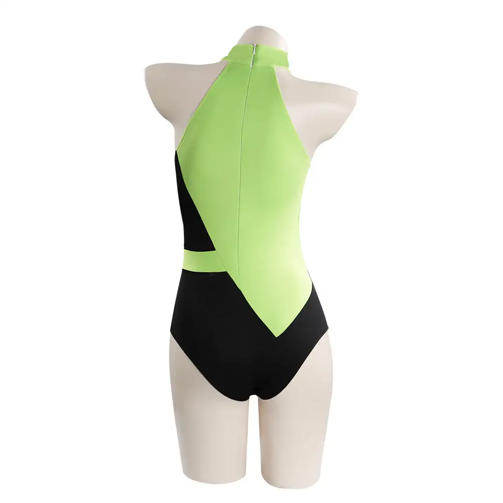 Kim Possible Shego Adult Swimwear Outfits Halloween Carnival Suit Cosplay Costume 4 Kim Possible Shego Adult Swimwear Outfits Halloween Carnival Suit Cosplay Costume - Image 4