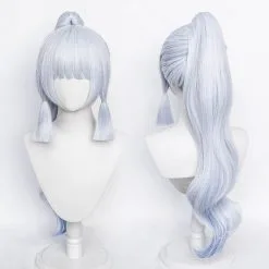 Genshin Impact Kamisato Ayaka Heat Resistant Synthetic Hair Carnival Halloween Party Props Cosplay Wig