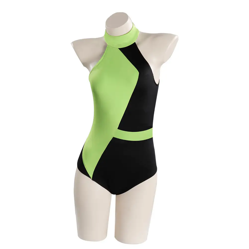 Kim Possible Shego Adult Swimwear Outfits Halloween Carnival Suit Cosplay Costume 2 Kim Possible Shego Adult Swimwear Outfits Halloween Carnival Suit Cosplay Costume - Image 2