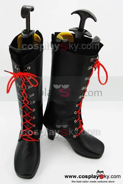 Danganronpa Junko Enoshima Cosplay Shoes Boots Custom Made 2 Danganronpa Junko Enoshima Cosplay Shoes Boots Custom Made - Image 2