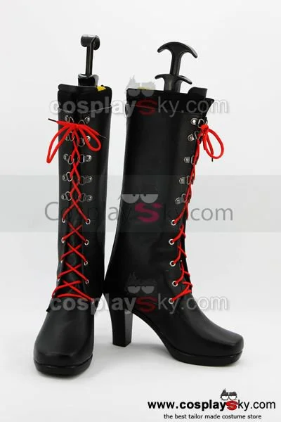 Danganronpa Junko Enoshima Cosplay Shoes Boots Custom Made 3 Danganronpa Junko Enoshima Cosplay Shoes Boots Custom Made - Image 3