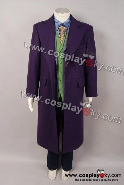 Dark Knight Heath Ledger Joker 6 Pcs Set Cosplay Costume 3 Dark Knight Heath Ledger Joker 6 Pcs Set Cosplay Costume - Image 3