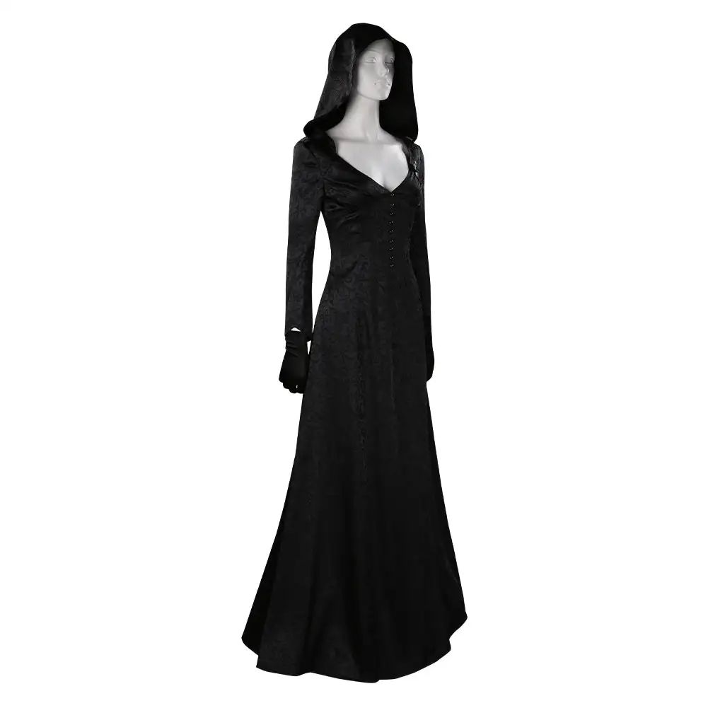 Resident Evil Village Witch Dress Outfits Halloween Carnival Suit Cosplay Costume 4 Resident Evil Village Witch Dress Outfits Halloween Carnival Suit Cosplay Costume - Image 4