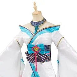 League Of Legends LOL Fox Ahri The Nine-Tailed Fox Women Kimono Dress Outfit Halloween Carnival Suit Cosplay Costume -Cosplay Sales Store e8d3087867bcfcb6ec47bf7731589d28