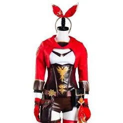 Genshin Impact Amber Jumpsuit Outfits Halloween Carnival Suit Cosplay Costume -Cosplay Sales Store f89ae8b86ee6a4fa01799a8dc5724081
