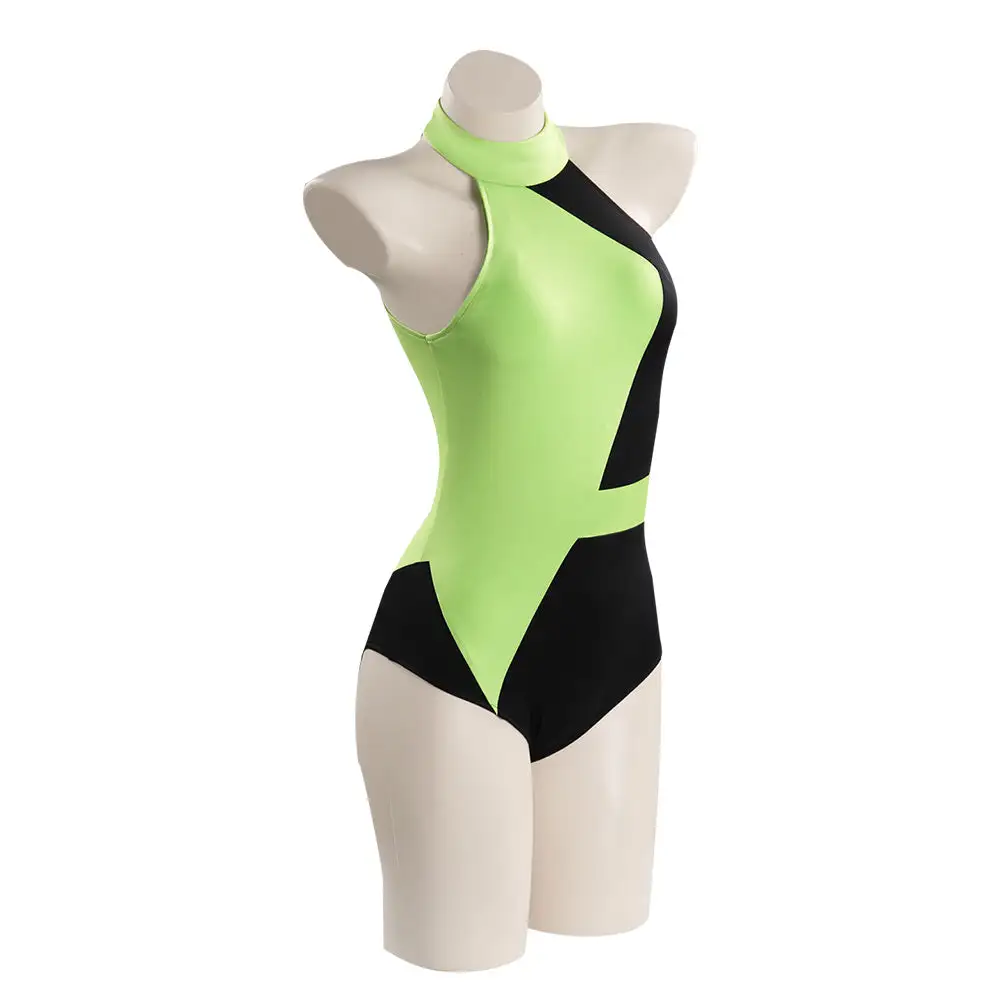 Kim Possible Shego Adult Swimwear Outfits Halloween Carnival Suit Cosplay Costume 5 Kim Possible Shego Adult Swimwear Outfits Halloween Carnival Suit Cosplay Costume - Image 5