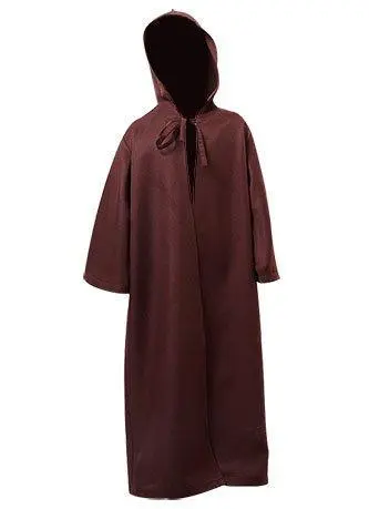 Kids Children Star Wars Obi Wan Kenobi Jedi Cloak Cosplay Costume Brown Vision