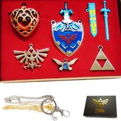 Legend Of Zelda Shield Sword Necklace Pendant Cosplay Accessories